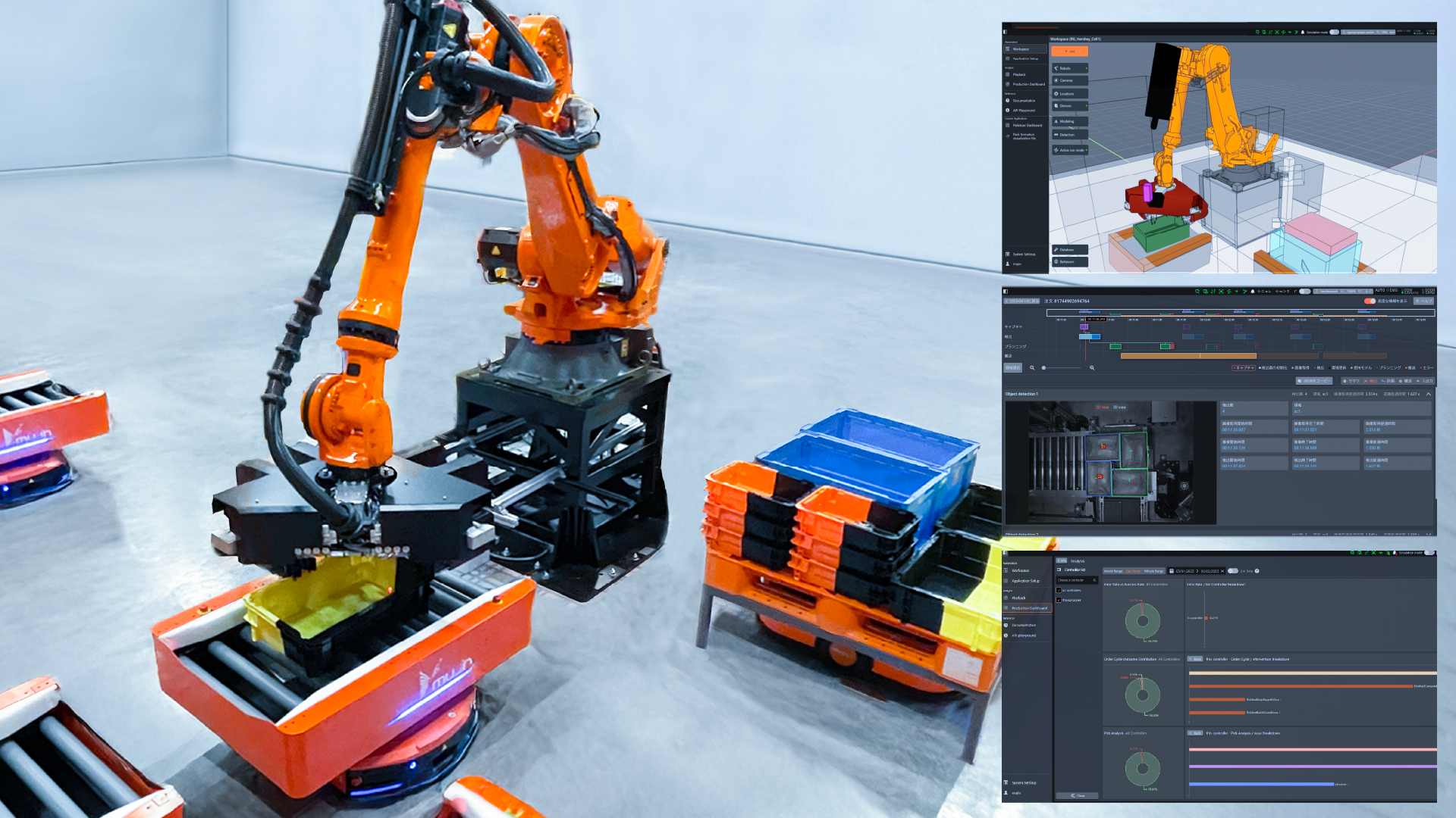 通い箱デパレタイズロボット